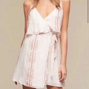 The Jetset Diaries Halycon Floral Sleeveless Wrap Mini Dress SIZE SMALL